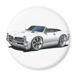 1966/67 GTO White Convertible Magnets