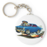 1966-67 Nova Blue Car Keychain