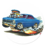 1966-67 Nova Blue Car Sticker