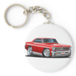 1966-67 Nova Red Car Keychain