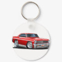 1966-67 Nova Red Car keychains