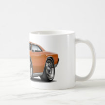 1966 Chevelle Orange Car Coffee Mug