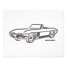1966 Chevrolet Corvette Personalized Announcement