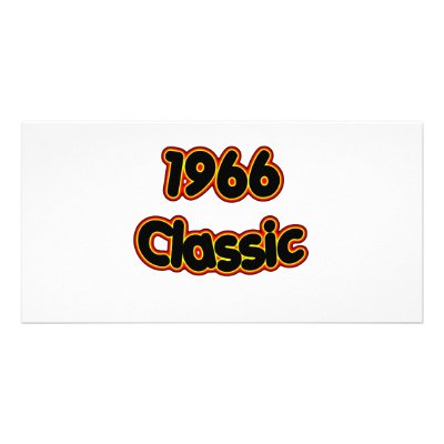1966 Classic Custom Photo Card by birthyeardesigns3