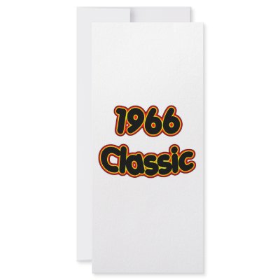 1966 Classic Rack Card Template by birthyeardesigns3