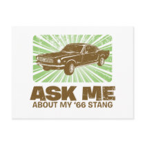 1966 Ford Mustang Fastback Post Card
