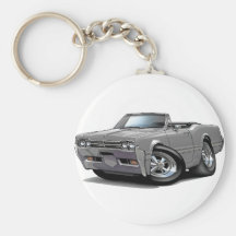 1966 Olds Cutlass Grey Convertible Key Chain