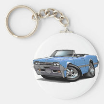 1966 Olds Cutlass Lt Blue Convertible Keychains