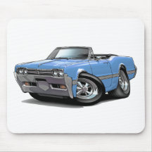 1966 Olds Cutlass Lt Blue Convertible Mousepads