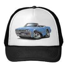 1966 Olds Cutlass Lt Blue Convertible Trucker Hats