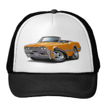 1966 Olds Cutlass Orange Convertible Hats