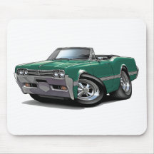 1966 Olds Cutlass Teal Convertible Mouse Pad