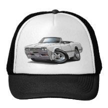 1966 Olds Cutlass White Convertible Trucker Hats