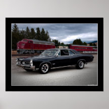 1966 Pontiac GTO Muscle Car Poster