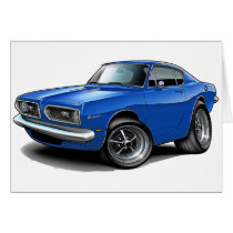 1967-69 Barracuda Blue Car Cards