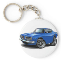 1967-69 Barracuda Blue Car Key Chains