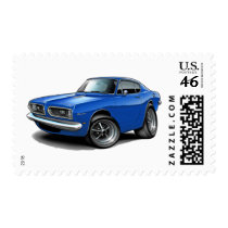1967-69 Barracuda Blue Car Stamps