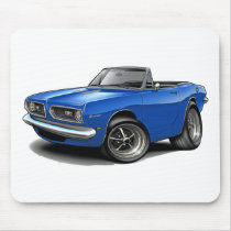 1967-69 Barracuda Blue Convertible Mouse Pad