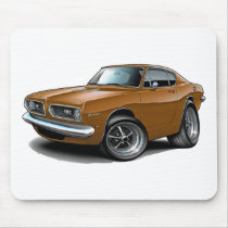 1967-69 Barracuda Brown Car Mousepad