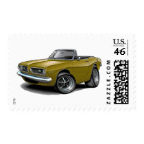 1967-69 Barracuda Gold Convertible Postage
