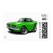 1967-69 Barracuda Lime Coupe Postage Stamp