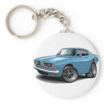 1967-69 Barracuda Lt Blue Car Keychain