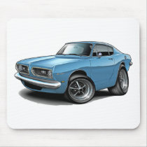1967-69 Barracuda Lt Blue Car Mouse Pad