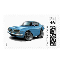 1967-69 Barracuda Lt Blue Car Stamps