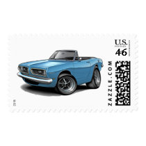 1967-69 Barracuda Lt Blue Convertible Postage