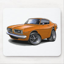 1967-69 Barracuda Orange Car Mousepads
