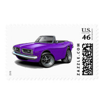 1967-69 Barracuda Purple Convertible Stamps