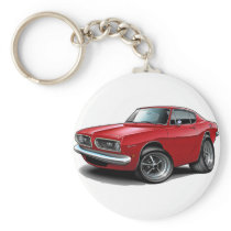 1967-69 Barracuda Red Car Keychain
