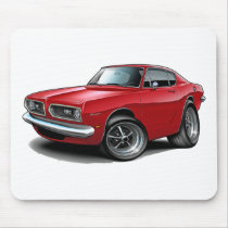 1967-69 Barracuda Red Car Mousepad
