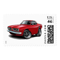 1967-69 Barracuda Red Coupe Postage Stamps