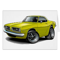 1967-69 Barracuda Yellow Coupe Cards