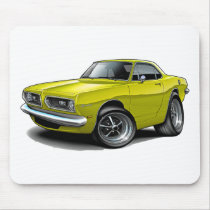 1967-69 Barracuda Yellow Coupe Mouse Pads