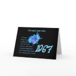 1967 Birthday - The Best Year Ever with Hit Songs Greeting Cards