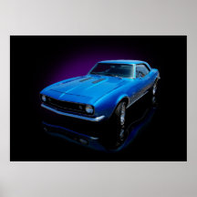 1967 blue coupe print
