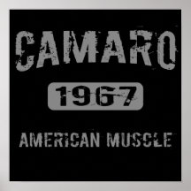 1967 Camaro American Muscle Poster