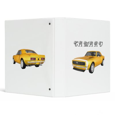 1967 Camaro Muscle Car: Yellow Finish: Binder by spiritswitchboard