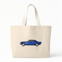1967 Camaro SS: Blue Finish: 3D Model: Tote Bag