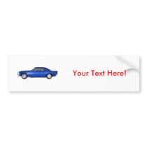 1967 Camaro SS: Blue Finish: 3D Model: Bumper Sticker