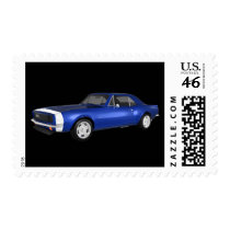 1967 Camaro SS: Blue Finish: Postage