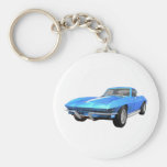 1967 Corvette Sports Car: Blue Finish: Keychains