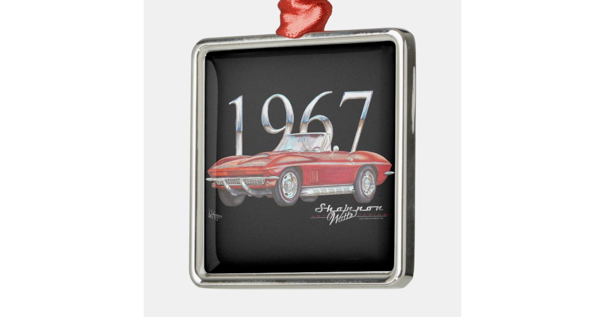 1967 corvette stingray christmas ornament zazzle 1967 corvette stingray christmas ornament zazzle