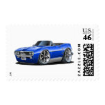 1967 Firebird Blue Convertible Postage Stamps