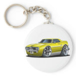 1967 Firebird Yellow Car Key Chain