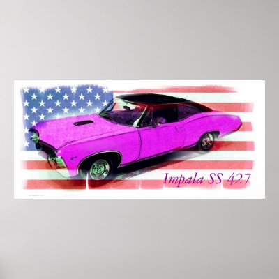 1967 Impala SS 427 Posters by elkart51 American Muscle car