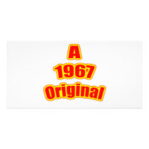 1967 Original Red Personalized Photo Card