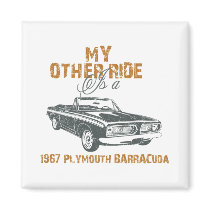 1967 Plymouth Barracuda Refrigerator Magnets